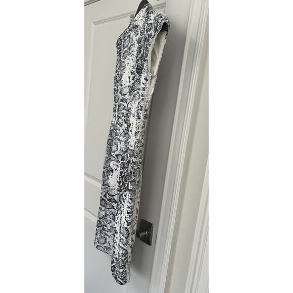 Black Halo EVE by Laurel Berman sequin snakeskin/ animal print dress Sz. 2 NWT - Picture 3 of 12